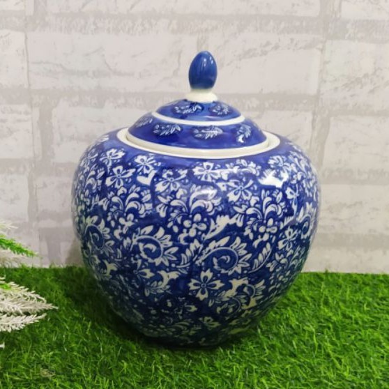 Tochin Biru Putih / Toples Keramik Biru Putih / Toples China keramik