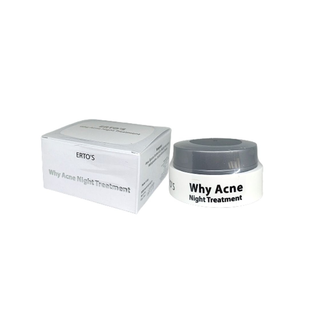 ERTOS WHY ACNE NIGHT TREATMENT SKINCARE BPOM CREAM MALAM PERAWATAN KECANTIKAN WAJAH ORIGINAL BPOM
