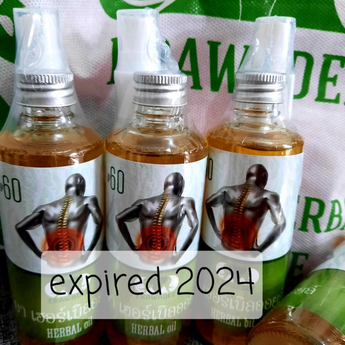 erawadee 60 minyak gosok thailand / erawadee herbal spray 85 ml