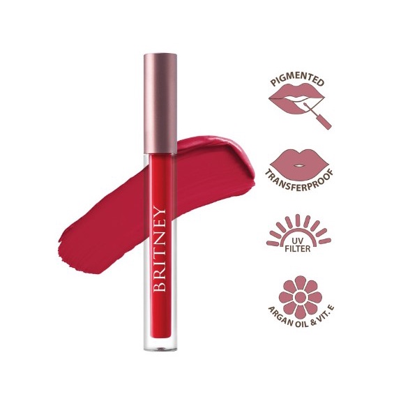 BRITNEY Dreamy Matte Lip Cream I Britney Perfect EyeBrow Pencil | Purbasari