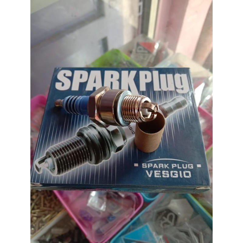 busi racing Vespa merk vesgio kaki 3