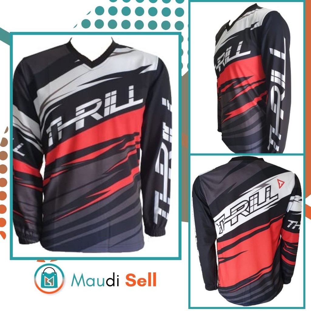BAJU SEPEDA JERSEY SEPEDA MTB LENGAN PANJANG-TH-01 THRILL