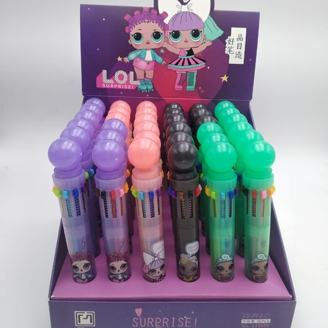 

Pen / pulpen / pen sekolah / pen anak / pen Lol 10 warna / pen lucu / pen unik / pulpen