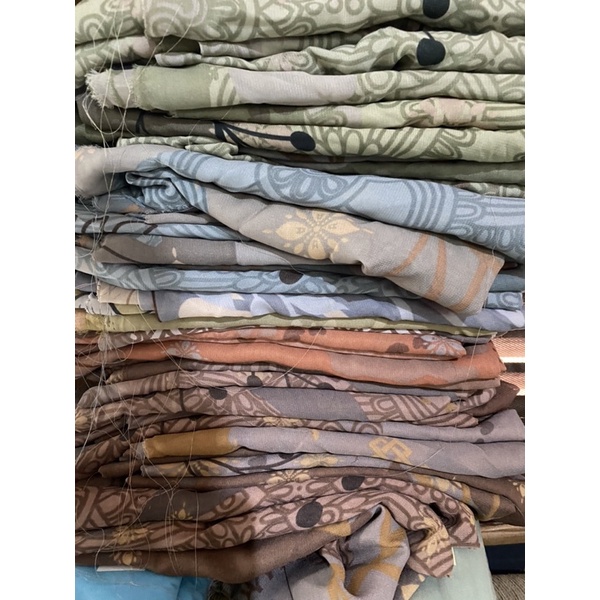 KAIN REJECT NO COMPLAIN kirim RANDOM MOTIP POLOS VOAL POTON POLYCOTTON MOTIP HIJAB