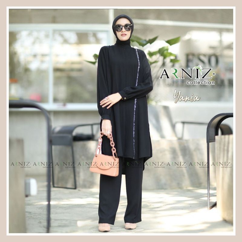 Yania one set by arniz Collection ,,, setelan celana kekinian