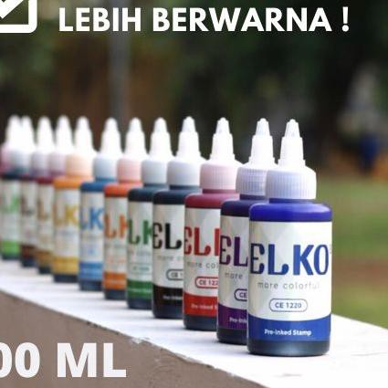 

Tinta Stempel Flash Warna Violet Waterproof ELKO 100 ML Untuk Kertas
