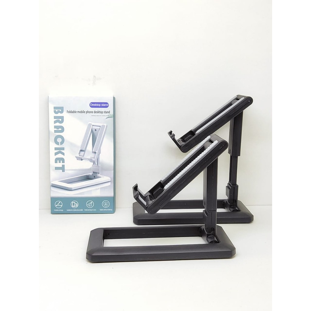 HD-28 Desktop Stand Bracket Folding Phone Holder Lipat Stand HP di Meja Adjust Up and Down