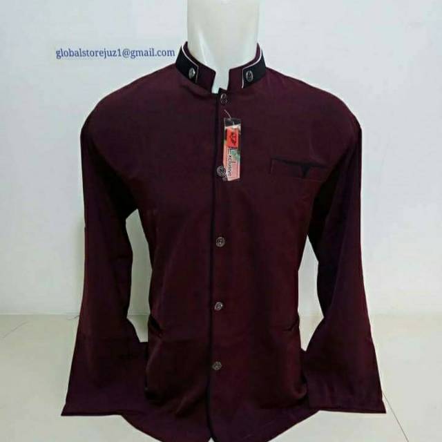 JASKO MERAH MARUN LIS HITAM,JASKO JASKOKO BAJU MUSLIM PRIA DEWASA BAHAN TEBAL RAPI&GA MUDAH KUSUT
