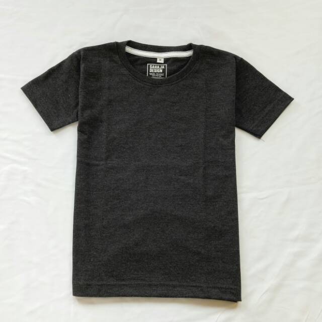 BLACK MISTY KAOS  POLOS  ANAK  Usia 6bulan 10 Tahun 