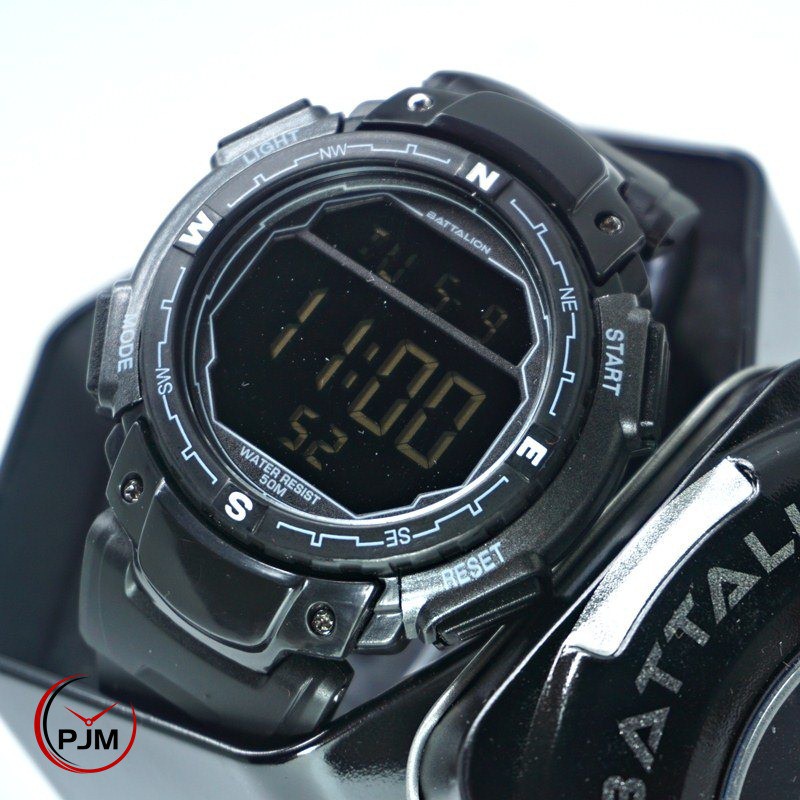 Battalion Digital ORIGINAL | Jam Tangan Sport Anti Air | Waterresist | Model Suunto | Jam Pria
