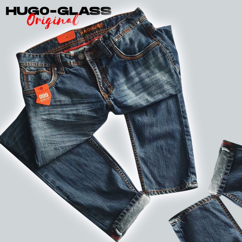 NEW HUGO GLASS ORIGINAL/CELANA PANJANG JEANS/CELANA PRIA PREMIUM