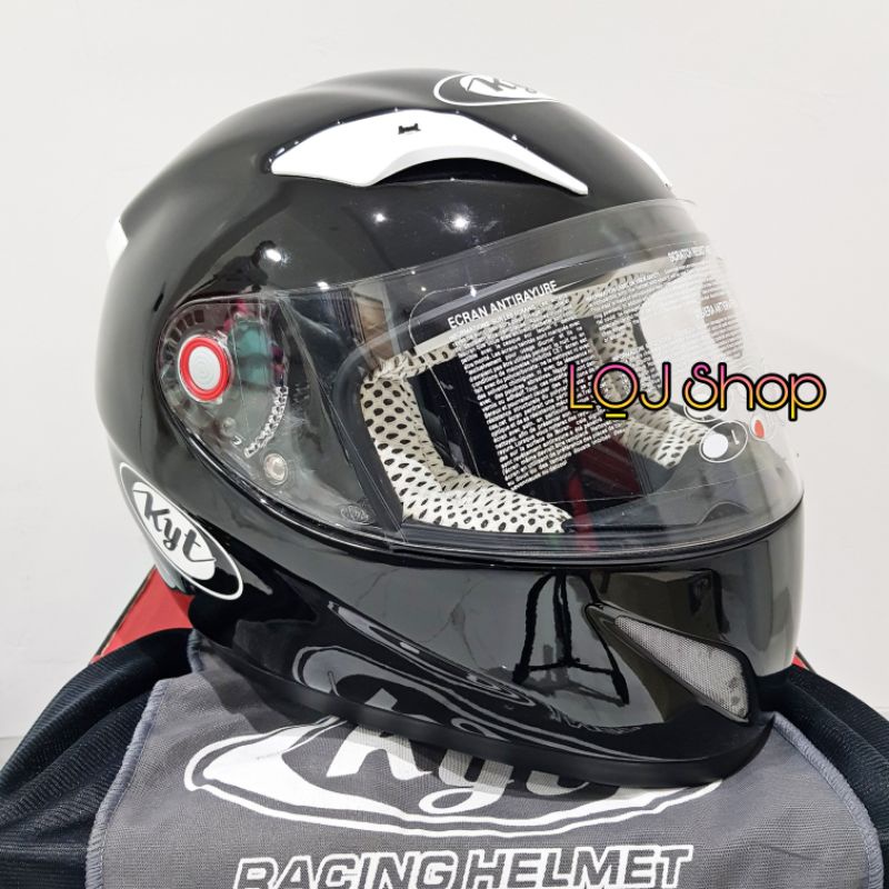 HELM KYT C4 TECH SOLID BLACK FULL FACE