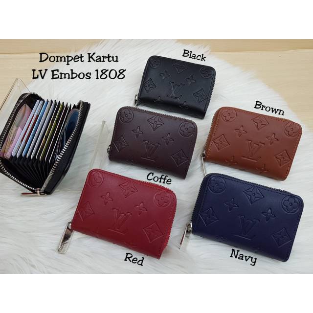 Dompet kartu stly Lv embos 1808