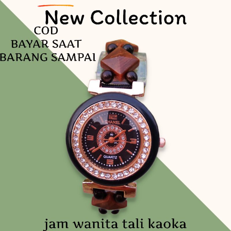 Jam Tangan Kaoka Wanita Tali Kayu Kaokah Jam Kaoka Cewek