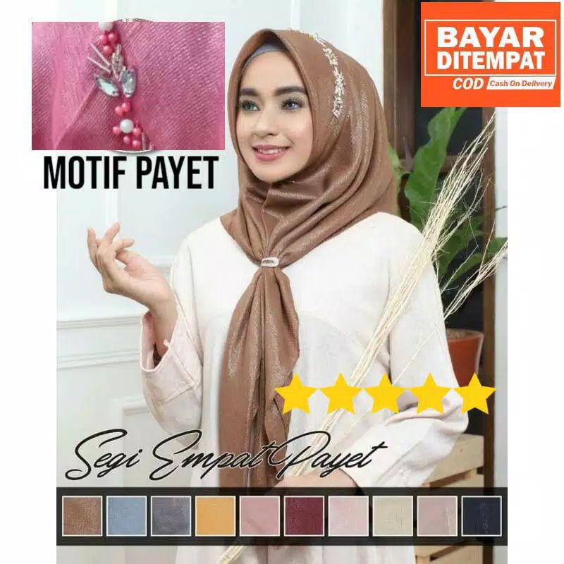 TERHITS Glowing LC payet bahan sinar  ori umama n Humaira Azzara  Hijab segi empat