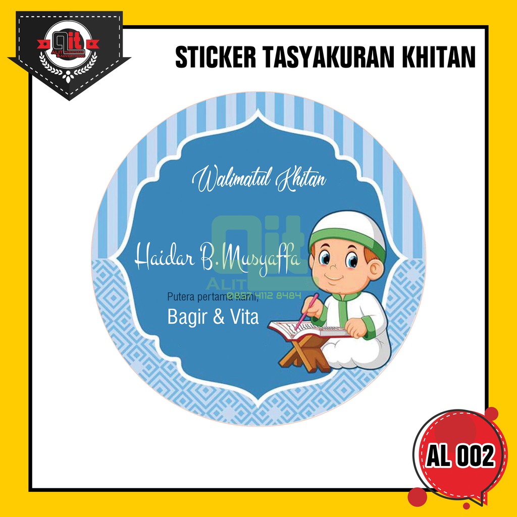 STICKER TASYAKURAN KHITAN