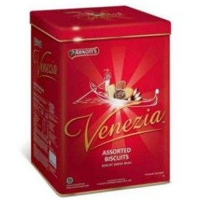 

Arnotts VENEZIA Assorted Biscuits biskuit aneka rasa Tin Kaleng 565gr