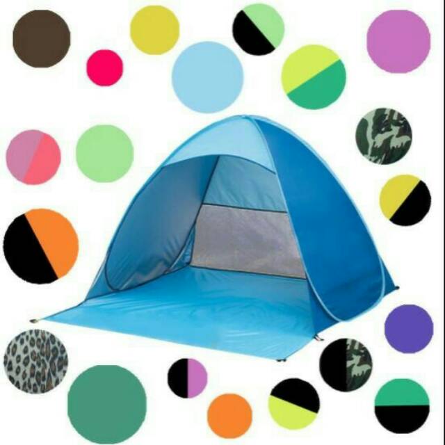 Tenda camping buka otomatis