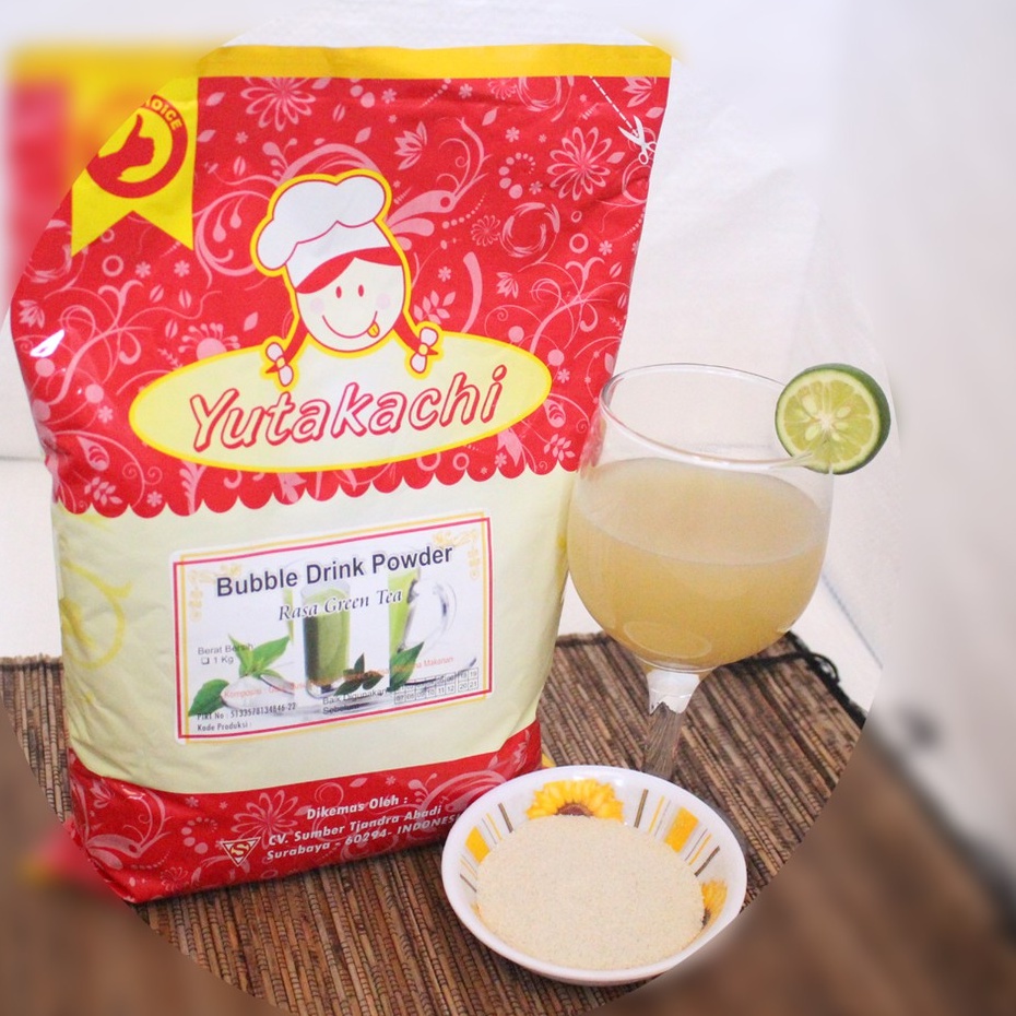 Bubuk Minuman Rasa Teh Hijau 1kg EkoChan / Serbuk Minuman Instan Aneka Rasa / Powder Drink Milkshake / Pusat bumbu