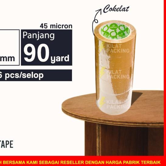 

◘ Lakban Cortape Coklat 48 mm x 90 yard Setara Daimaru 1 Selop ♜