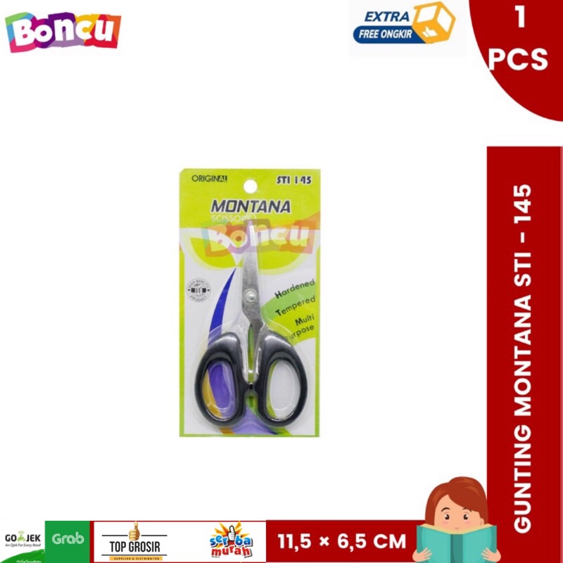

Montana [ 1PCS] Montana Scissors / Gunting Murah Montana STI-145 alat tulis murah [ 1 PCS ]