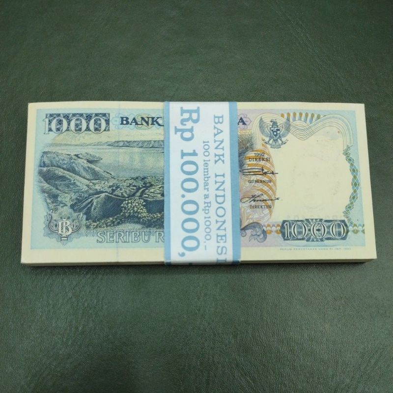 UANG KUNO INDO 1000 RUPIAH 1 GEPOK