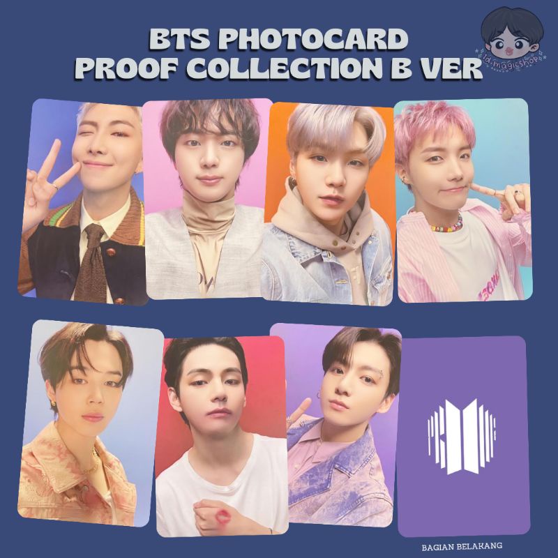 [SET 7 PC UNOFFICIAL] PHOTOCARD BTS PROOF STANDART COMPACT IN POB WEVERSE JAPAN IN THE SEOM COLLECTI
