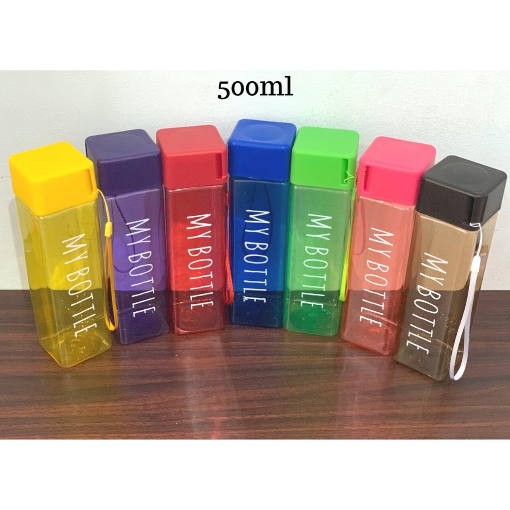 [MBK] Botol Minum My Bottle Kotak Square Persegi BPA FREE Infused Water - Random Color