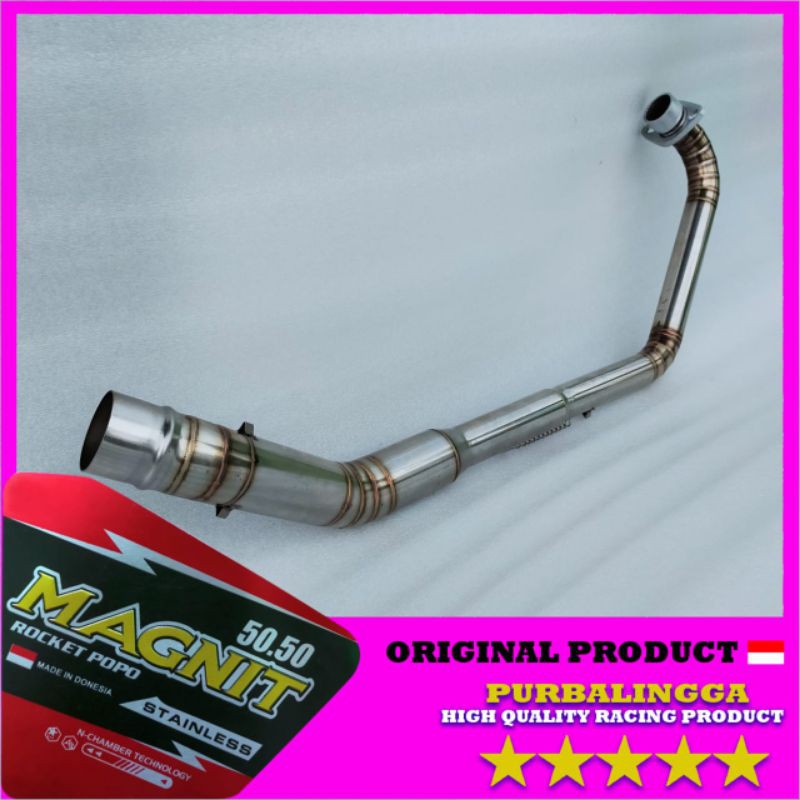 pipa leher knalpot Cb 150 r old full cacing stainless Honda Cb150R Old lama