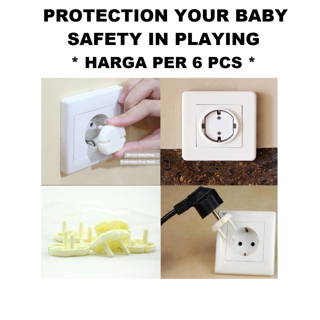 Penutup Colokan Lubang Stop Kontak Listrik Untuk Pengaman Anak Bayi ( Proteksi Tutup Socket Steker )