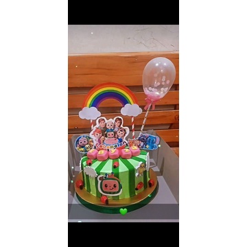 

kue ulang tahun tema cocomelon lucuuuuuu