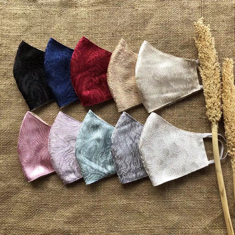 Masker brukat JAGUAR brokat wedding pengantin / masker kondangan mewah