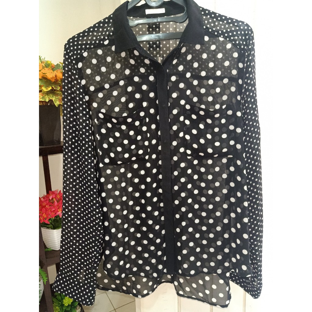 Kemeja Sifon Lengan Panjang