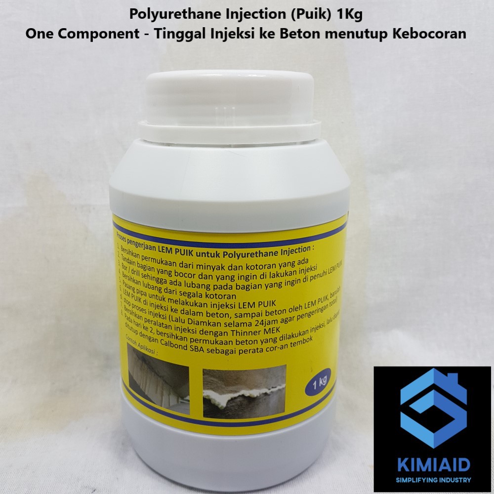 Polyurethane Injection Grout - 1 Kg - Polyurethane Injection Resin - PU Injection Foam