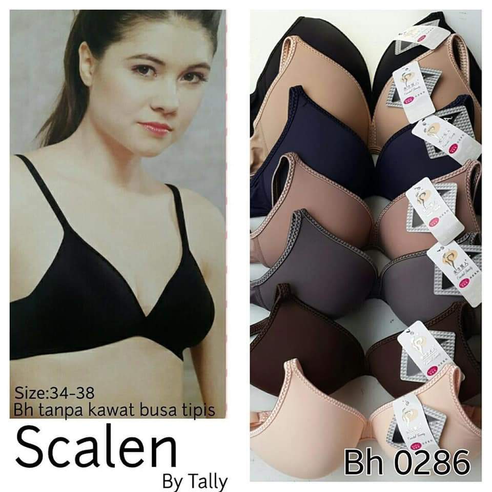 BH SCALEN 0286 tanpa kawat,busa tipis dan bahannya adem