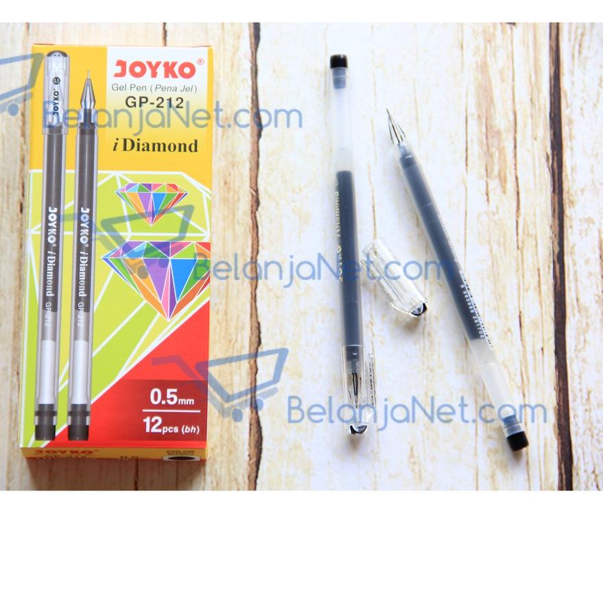 

Terbaik! Pen Gel Joyko i-Diamond 0.5 mm GP-212 1 LUSIN
