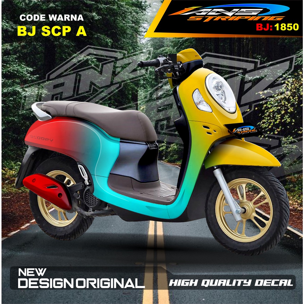 STICKER DECAL SCOOPY NEW DESAIN / STIKER SCOOPY FULL BODY / STIKER MOTOR SCOOPY NEW DESAIN / STIKER MOTOR TERBARU