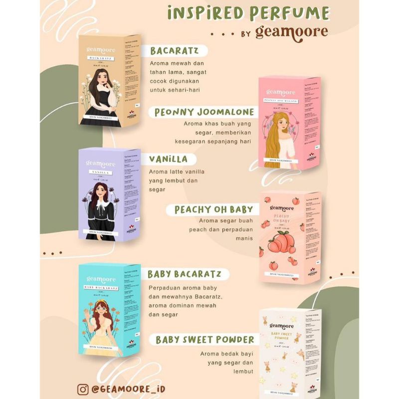 [BPOM] INSPIRED PARFUM BY GEAMOORE 30ML (SPRAY)