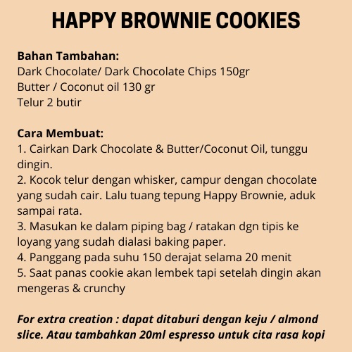 Happy Brownie Gluten Free Brownies Mix 360gr