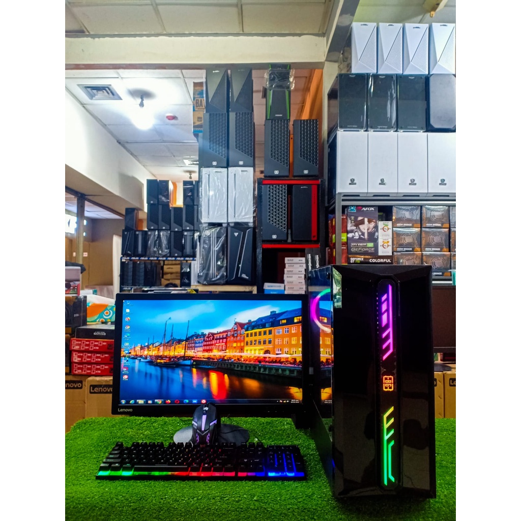 PC GAMING EDITING CORE I7-RAM 8GB-HDD 500 GB-SSD 120GB-VGA 4 GB-MONITOR 22 INCH