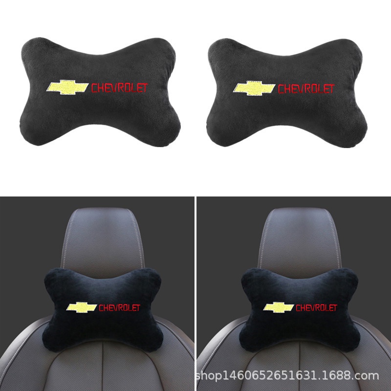 Chevrolet Bantal Sandaran Kepala Leher Mobil Warna Hitam Untuk Onix Prisma Tracker S-10 Pickup Spin Cruze