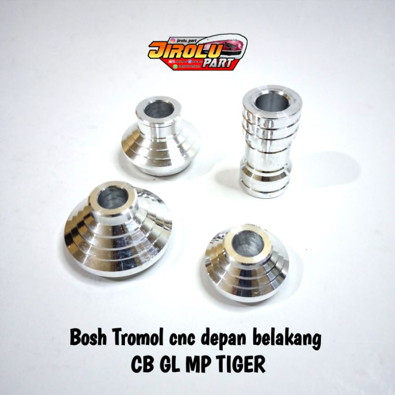 Bosh bos tromol cnc roda depan belakang PNP CB GL MP TIGER - Bosh tromol depan GL pnp shock GL MEGAP