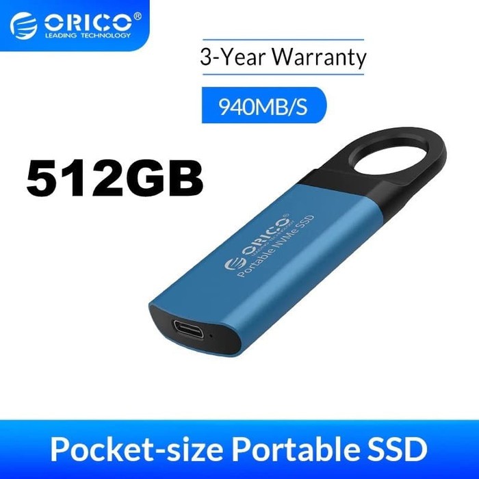 ORICO GV100 High-speed Portable NVMe SSD - 512Gb