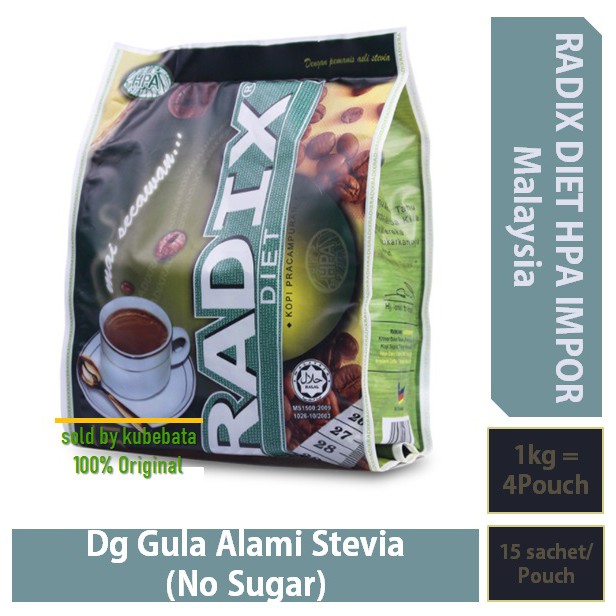 

Kopi Radix Diet Impor 15 sachet HPA Malaysia