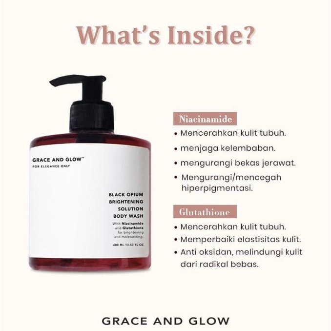 GRACE AND GLOW BODY WASH BLACK OPIUM 400