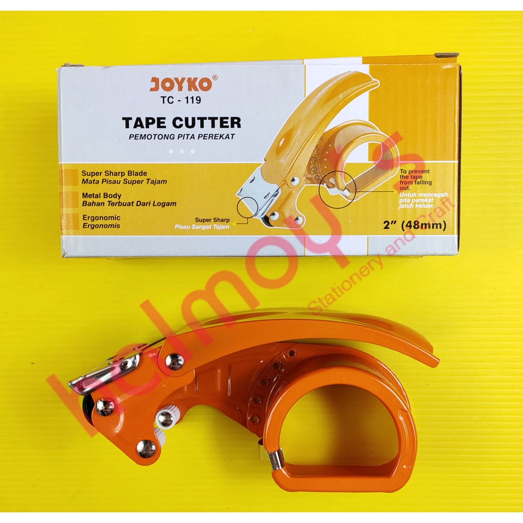 

TAPE DISPENSER / HANDY TAPE CUTTER BESI JOYKO TC - 119 2" 48 MM