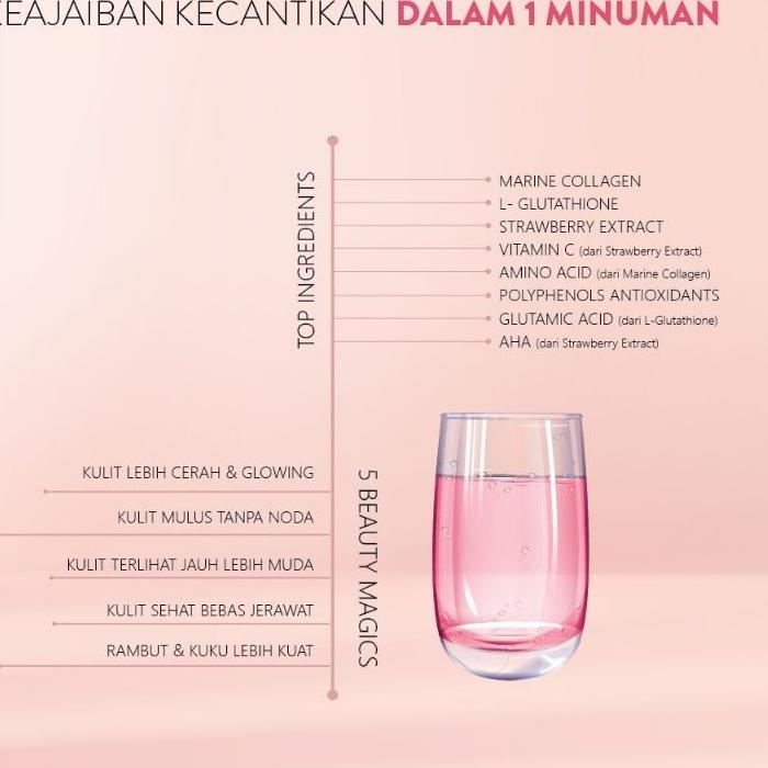 Star Seller,BEAUDELAB COLLAGEN KOLAGEN ORI powder drink rasa strawberry 5 in 1 beauty elixir beautyl