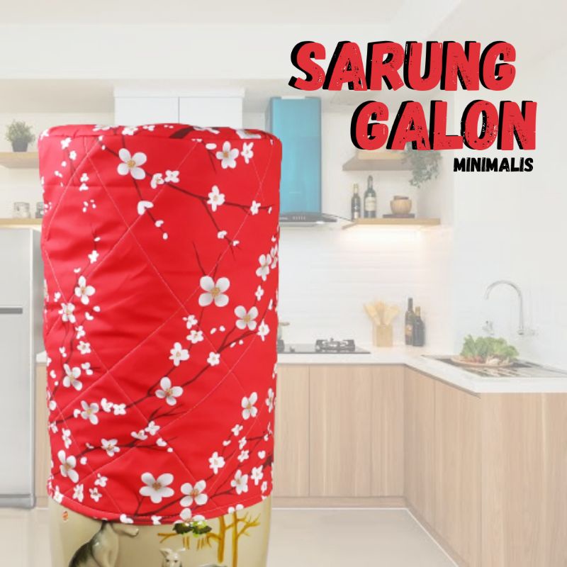 Cover Galon Air - Motif Tokyo Merah