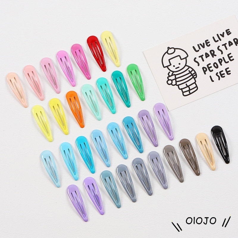 1Pc Jepit Rambut Wanita Bentuk Biji Melon Warna Permen Untuk Pesta / Hadiah - ol