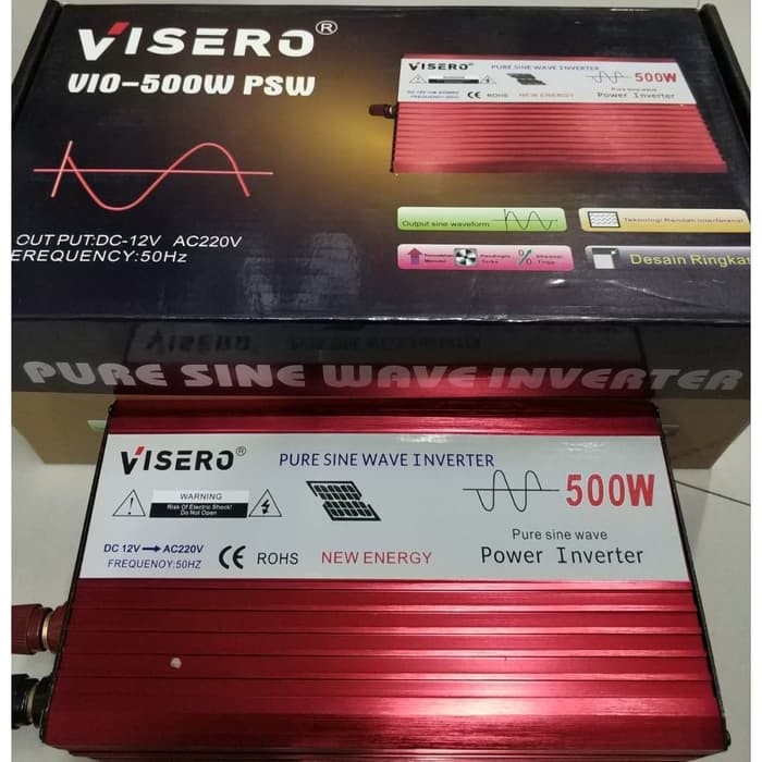 Power Inverter 12V 500W Pure Sine Wave (VIO-500W PSW)